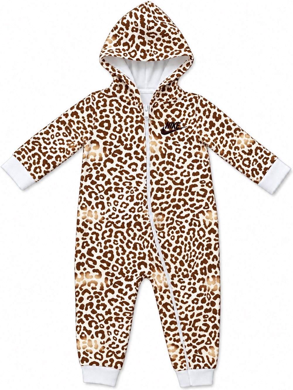 NWOT Nike Leopard Hooded Coverall One Piece